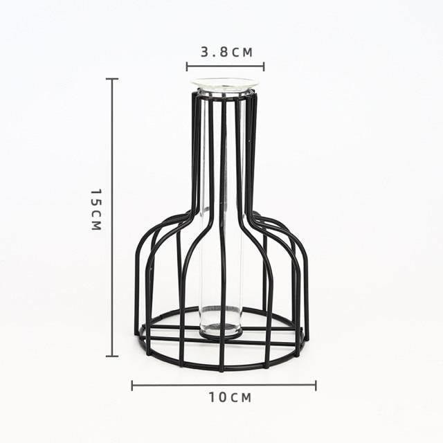 Vase with Test Tube and Iron Stand - Lily & Eden
