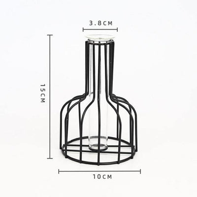 Vase with Test Tube and Iron Stand - Lily & Eden