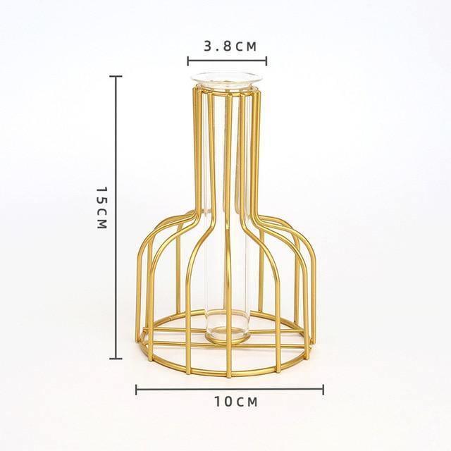 Vase with Test Tube and Iron Stand - Lily & Eden