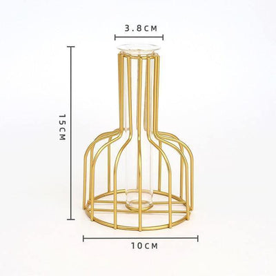 Vase with Test Tube and Iron Stand - Lily & Eden