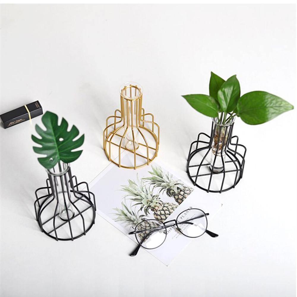 Vase with Test Tube and Iron Stand - Lily & Eden