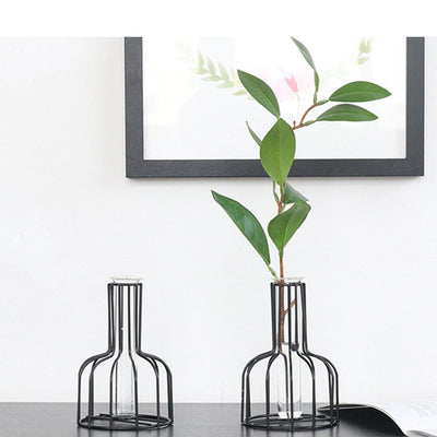 Vase with Test Tube and Iron Stand - Lily & Eden
