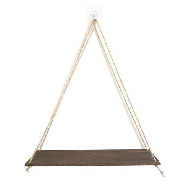 Wooden Rope Swing Wall-Mounted Shelf Sienna | Lily & Eden