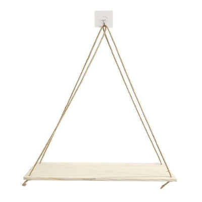 Wooden Rope Swing Wall-Mounted Rack