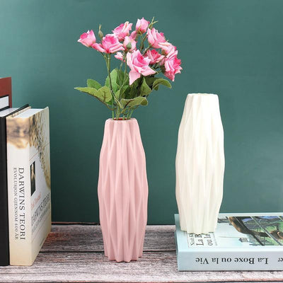 Angular Slim Floral Vase - Lily & Eden