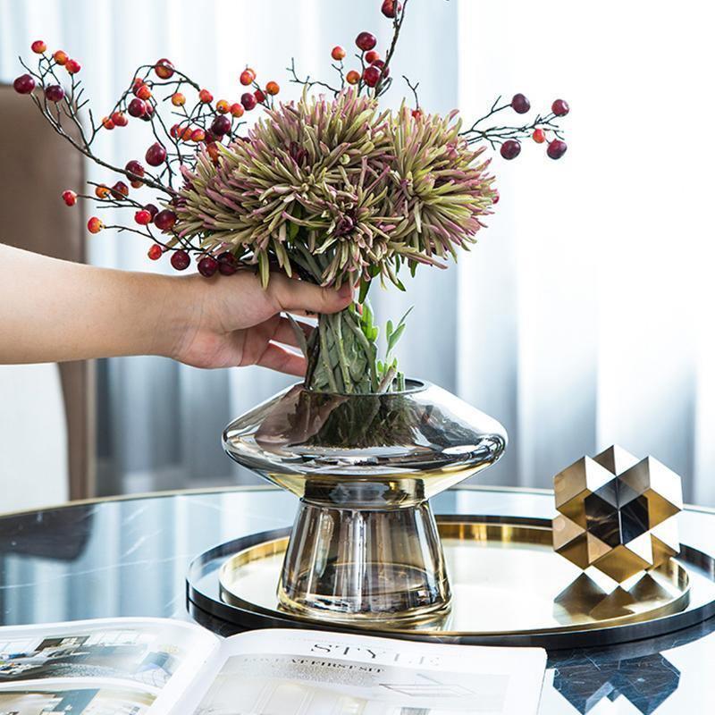 Silver Mirror Modern Glass Vases Small | Lily & Eden