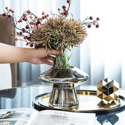 Silver Mirror Modern Glass Vases Small | Lily & Eden