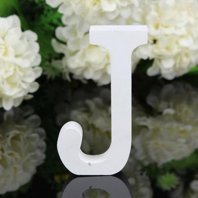 White Freestanding Mountable Wooden Alphabet Letter J | Lily & Eden