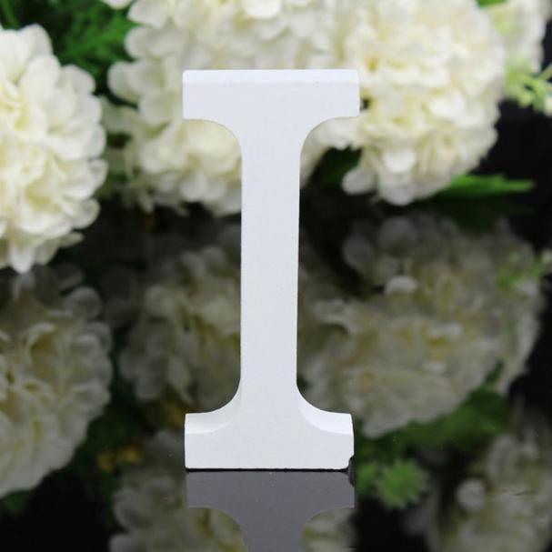 White Freestanding Mountable Wooden Alphabet Letter I | Lily & Eden