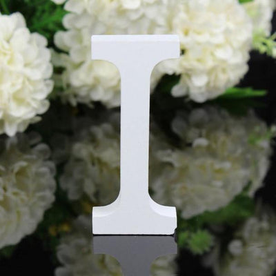 White Freestanding Mountable Wooden Alphabet Letter I | Lily & Eden