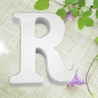 White Freestanding Mountable Wooden Alphabet Letter R | Lily & Eden
