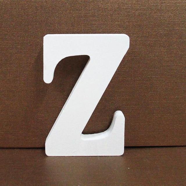 White Freestanding Mountable Wooden Alphabet Letter Z | Lily & Eden