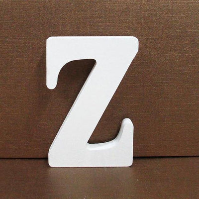 White Freestanding Mountable Wooden Alphabet Letter Z | Lily & Eden