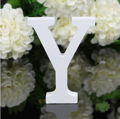 White Freestanding Mountable Wooden Alphabet Letter Y | Lily & Eden