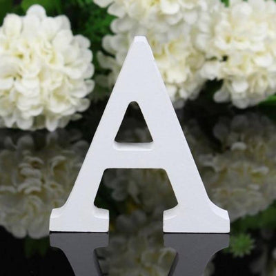White Freestanding Mountable Wooden Alphabet Letter A | Lily & Eden