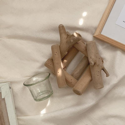 Handcrafted Coastal Wood Tealight Candle Stand - Lily & Eden