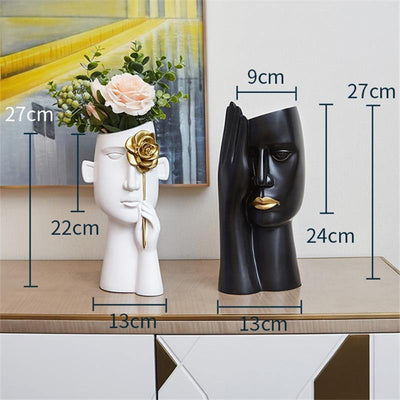 Contemporary Artistic Head Vases - Lily & Eden
