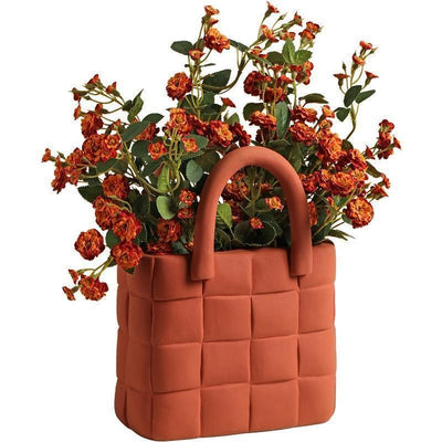 Basket Weave Garden Vase Ceramic - Lily & Eden