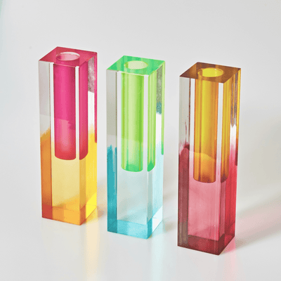 Contemporary Prism Acrylic Vase - Lily & Eden