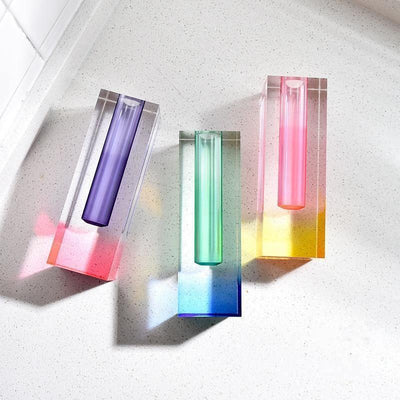 Contemporary Prism Acrylic Vase - Lily & Eden