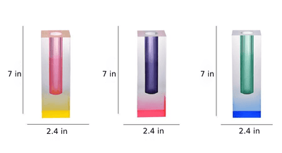 Contemporary Prism Acrylic Vase - Lily & Eden