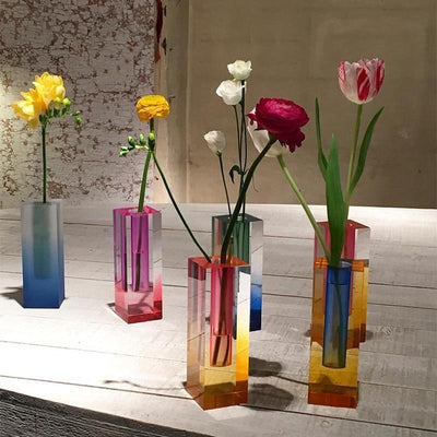 Contemporary Prism Acrylic Vase - Lily & Eden