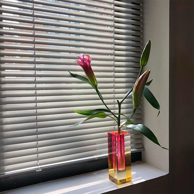Contemporary Prism Acrylic Vase - Lily & Eden