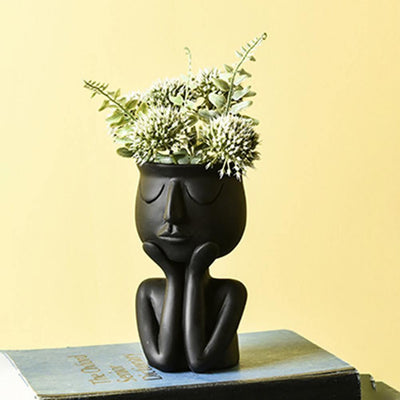 Ceramic Cupping Face Planter - Lily & Eden