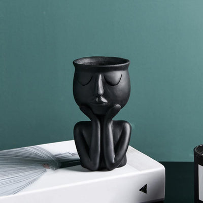 Ceramic Cupping Face Planter - Lily & Eden