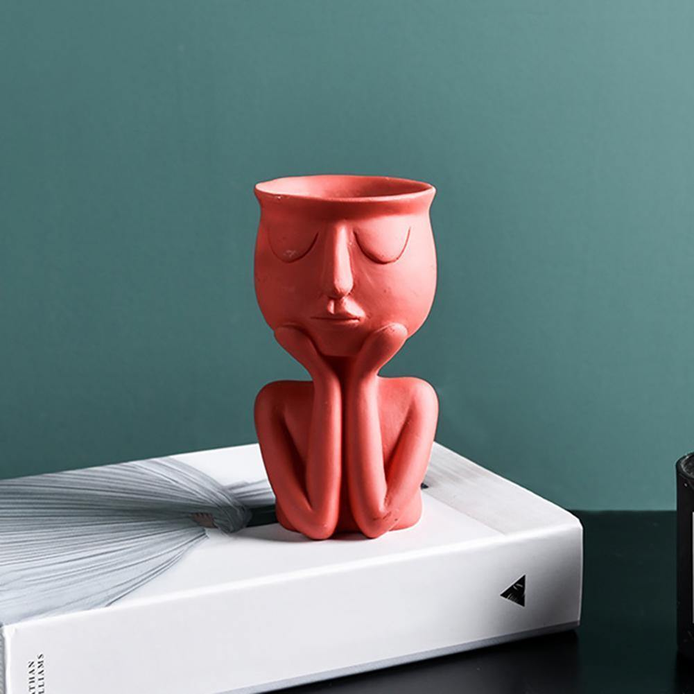 Ceramic Cupping Face Planter - Lily & Eden