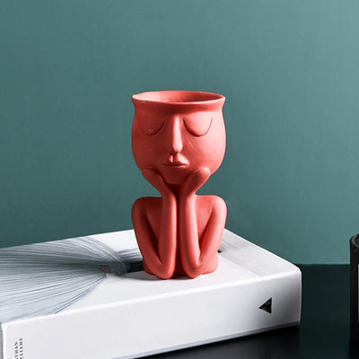Ceramic Cupping Face Planter - Lily & Eden