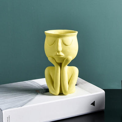 Ceramic Cupping Face Planter - Lily & Eden