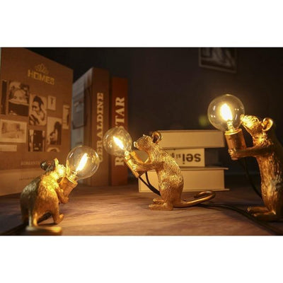 The Mice Lamp Gold 3-Piece Set | Lily & Eden