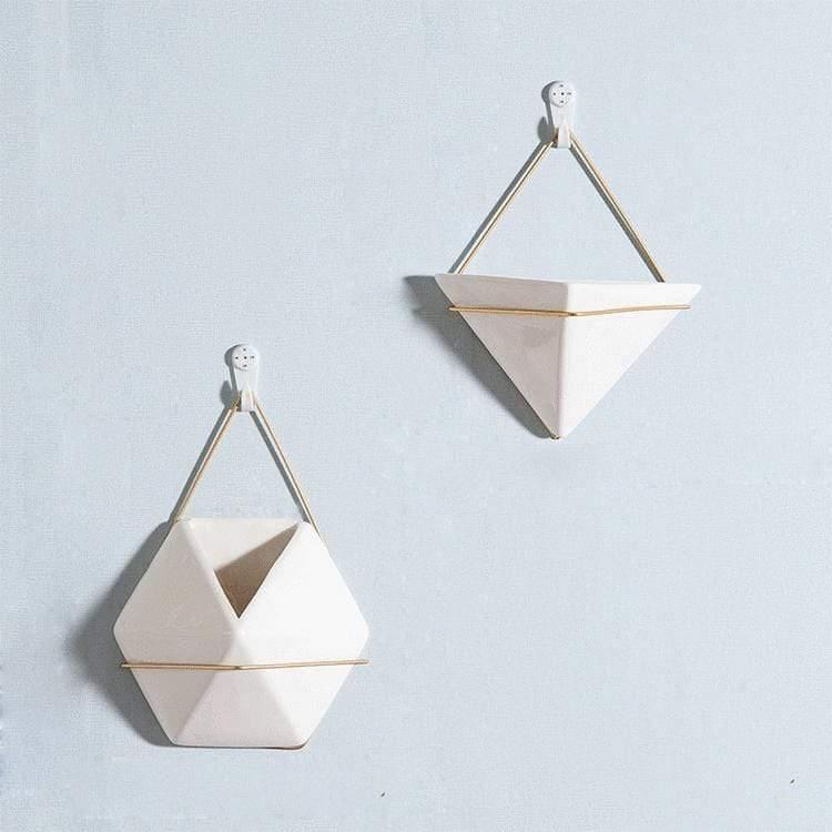 hanging geometric planter Hanging Geometric Terrarium Triangle
