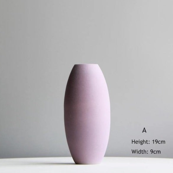 Delicate Hued Ceramic Floral Vases - Lily & Eden
