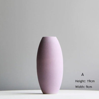 Delicate Hued Ceramic Floral Vases - Lily & Eden
