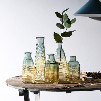 Gradient Glass Bottle Vases - Lily & Eden