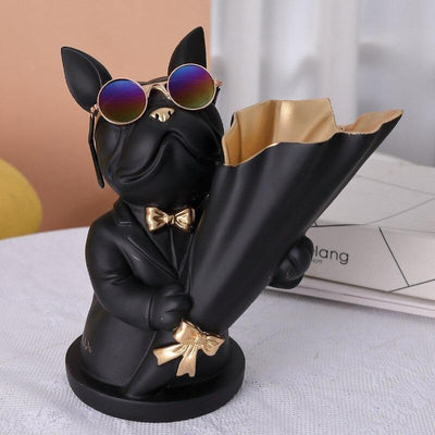 French Bulldog Floral Vase - Lily & Eden