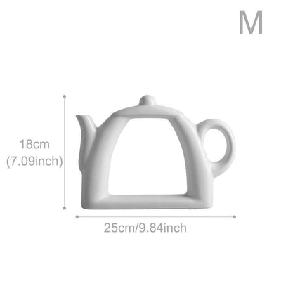 Ceramic White Tea Time Vases - Lily & Eden