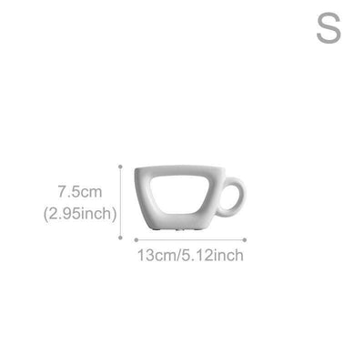 Ceramic White Tea Time Vases - Lily & Eden