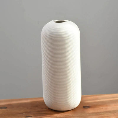 Simplicity in White Vase Large Silo | Lily & Eden