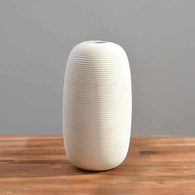 Simplicity in White Vase Medium Silo | Lily & Eden