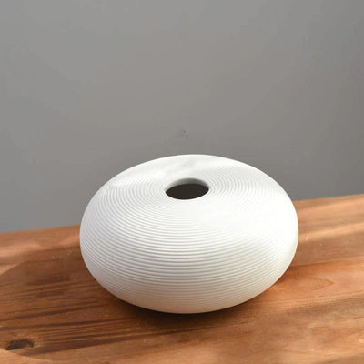 Simplicity in White Vase Oval with Small Top | Lily & Eden