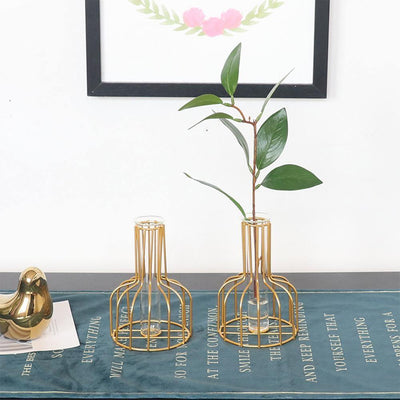 Vase with Test Tube and Iron Stand - Lily & Eden