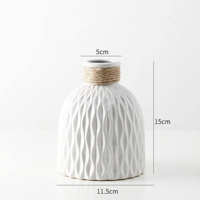 Ceramic Vase with Texture - Lily & Eden
