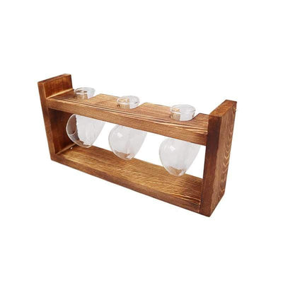 Glass & Wood Heart Propagation Vase - Lily & Eden